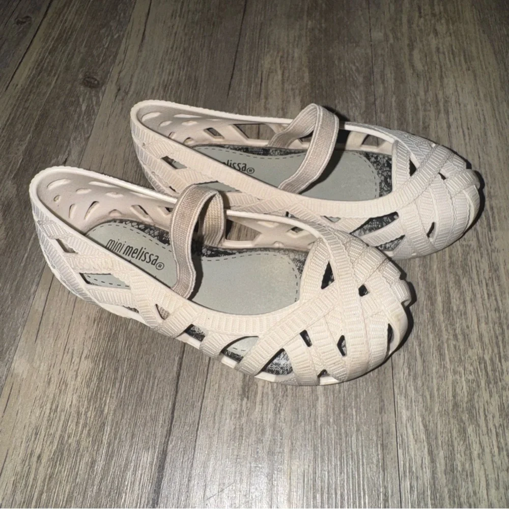 Mini Melissa Kids Cream Sandals